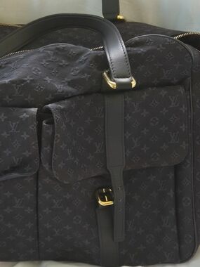 Louis Vuitton Navy Blue Monogram Travel Tote Bag  NWOT